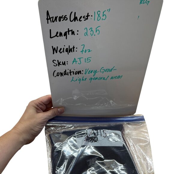 Ralph Lauren Golf Mens Merino Wool V-Neck Sweater Navy Blue Size Large - Picture 10 of 10